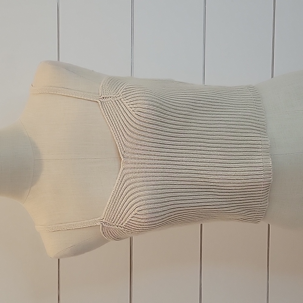 THE LIMITED small cotton sweater crop tank top